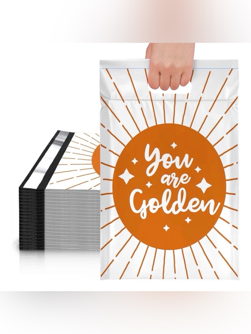 20 10”x15.5” 'You Are Golden' Poly Mailer Bags
